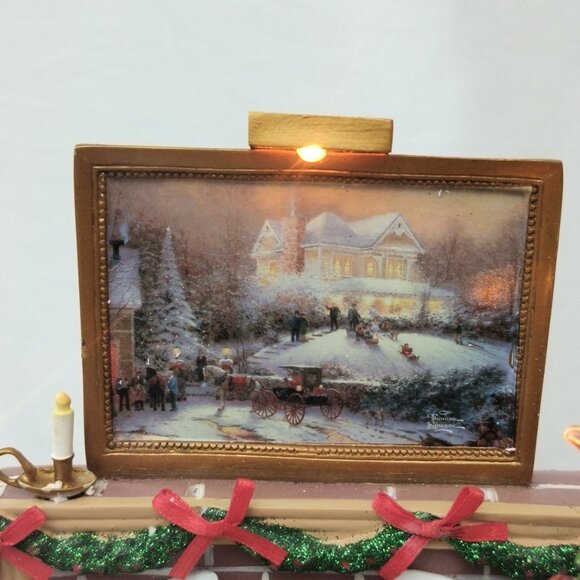 Bradford Ex Thomas Kinkade True Meaning of Christmas W/Lights Sound NO ADAPTER - Picture 11 of 16